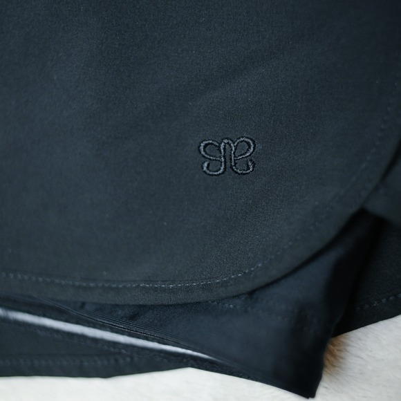 Albion Fit Black Lunge Shorts Womens S Athletic Running Gym‎ Workout High Waist - Picture 3 of 9